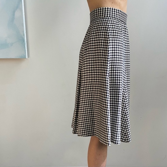80's Vintage Evan-Picone Houndstooth A-Line Skirt Size 4 - Picture 3 of 8